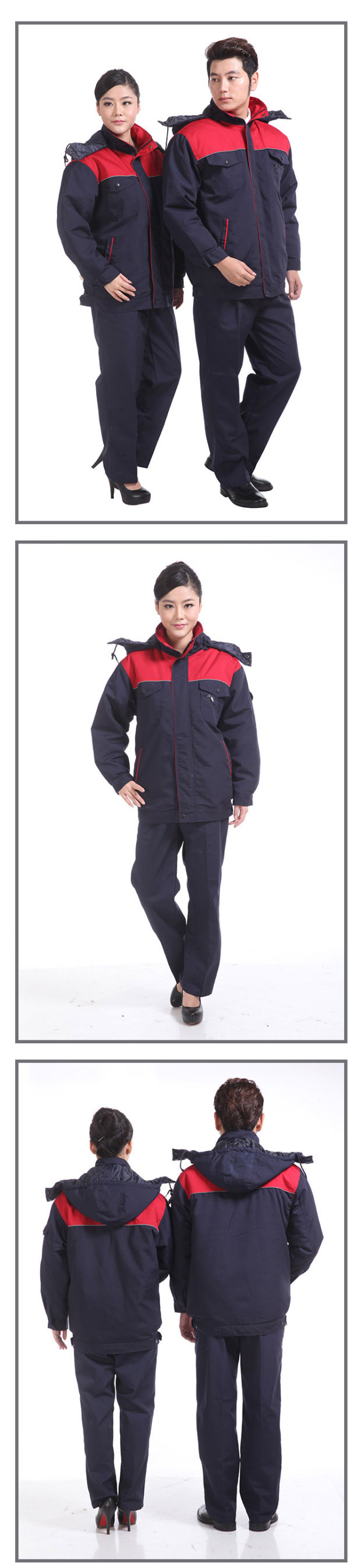 冬季加厚棉服工作服定制 冬季加厚棉服工作服定制