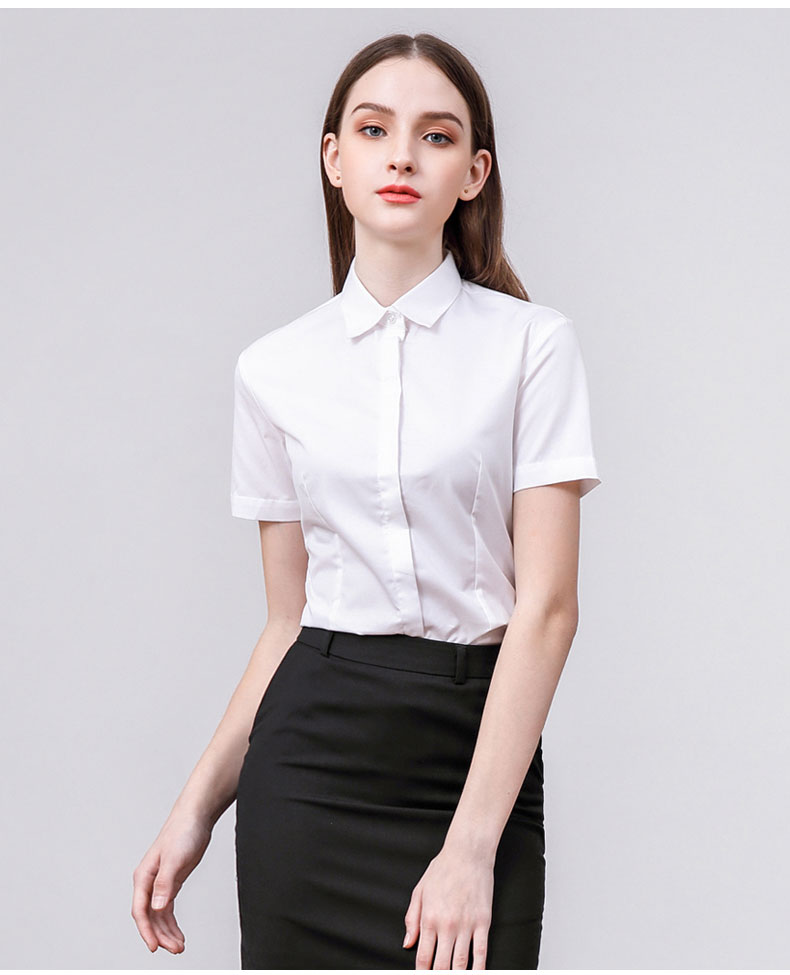 白色夏季工作服襯衫 白色夏季工作服襯衫